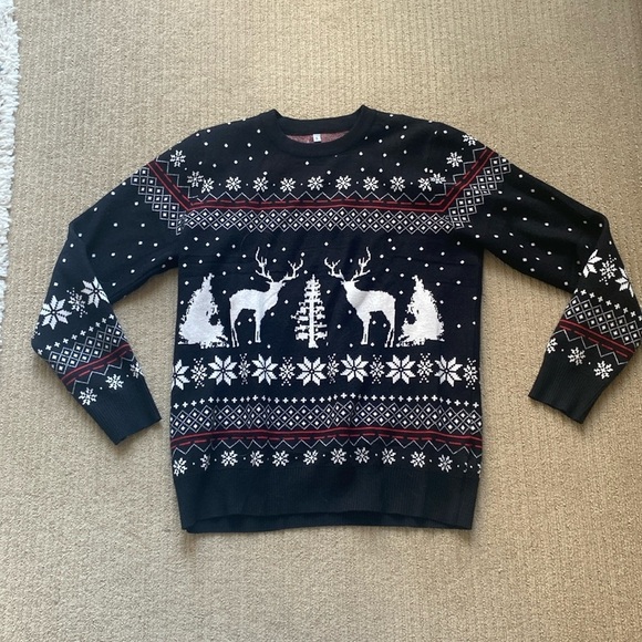 Amazon Hpoicly Christmas Sweater, size L, crew neck sweater, Viscose. - Picture 2 of 10